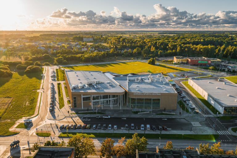 Daugiafunkcio sporto centro Gargžduose statyba
