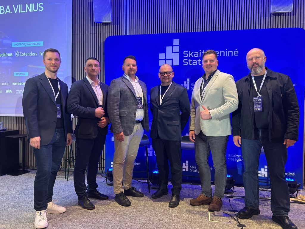 Konferencijoje „Skaitmeninė statyba“ pristatėme apdovanojimą pelniusį Gargždų sporto centrą